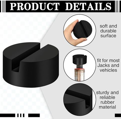 8 قطع من وسادة الرافعة المطاطية، وسادة حامل عالمية، وسادة رافعة أرضية تحافظ على محول مقبس اللحام، إطار مشقوق، حامي السكك الحديدية لطلاء السيارة ورفع المعدن الآمن للمركبة in Kuwait