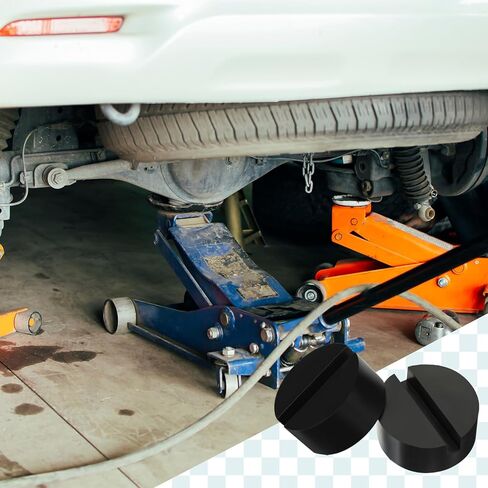 8 قطع من وسادة الرافعة المطاطية، وسادة حامل عالمية، وسادة رافعة أرضية تحافظ على محول مقبس اللحام، إطار مشقوق، حامي السكك الحديدية لطلاء السيارة ورفع المعدن الآمن للمركبة in Kuwait