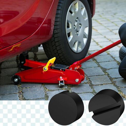 8 قطع من وسادة الرافعة المطاطية، وسادة حامل عالمية، وسادة رافعة أرضية تحافظ على محول مقبس اللحام، إطار مشقوق، حامي السكك الحديدية لطلاء السيارة ورفع المعدن الآمن للمركبة in Kuwait