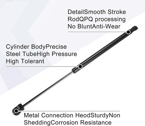 X AUTOHAUX 2pcs Rear Glass Window Lift Support Gas Struts Gas Spring Shock for Toyota Highlander 2009-2013 in Saudi Arabia