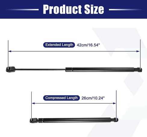 X AUTOHAUX 2pcs Rear Glass Window Lift Support Gas Struts Gas Spring Shock for Toyota Highlander 2009-2013 in Saudi Arabia