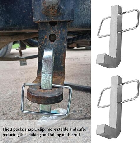 2 PCS Premium Snap L-Pins Snap for Weight Distribution Hitches,1/4" x 1 3/4" L-Pins with Integrated Snap Clips for Weight Distribution Hitches,Heavy Duty in Saudi Arabia