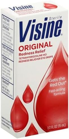 قطرات فيسين الأصلية لتخفيف احمرار العين للعيون الحمراء وتهيج العين، 0.5 أونصة سائلة. أوقية in Kuwait