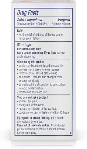 قطرات فيسين الأصلية لتخفيف احمرار العين للعيون الحمراء وتهيج العين، 0.5 أونصة سائلة. أوقية in Kuwait