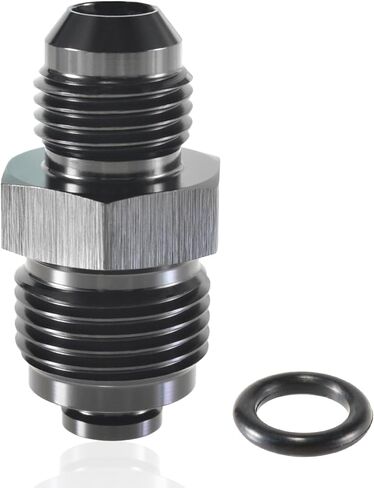 6AN Steering Bump Tube Adapter to M16 X 1.5 O-Ring-AN6 Male Flare Power Steering Adapter(Black Anodized) in Saudi Arabia