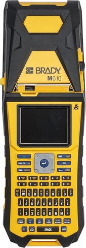 Brady M610 Handheld Label Maker with Hard Case (M610-KIT). Durability Meets The widest Range of Data Entry Options. Replaces BMP61,Yellow/Gray, Large in Saudi Arabia