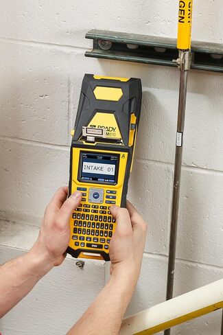 برادي M610 صانع الملصقات المحمولة. المتانة تلبي أوسع نطاق من خيارات إدخال البيانات. أصفر، رمادي كبير in Kuwait