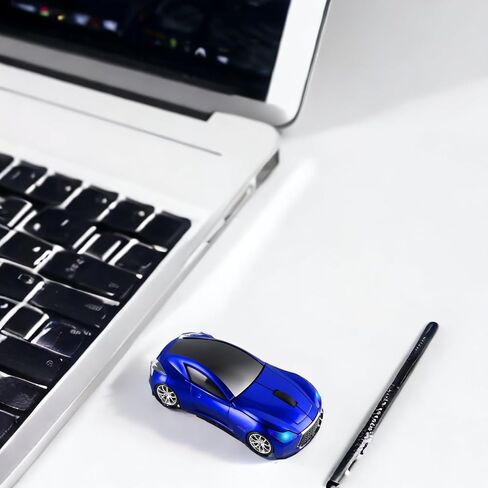 Wireless Car Mouse, Cool Sports Car Shaped Mouse 2.4GHz Optical Gaming Mouse for Computer PC Notebook Laptop (Z-Blue) in Saudi Arabia
