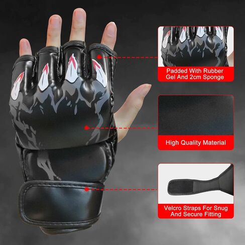 Boxing Gloves for Men and Women, Punching Bag Gloves, Kickboxing Gloves, eavy Bag Workout Gloves for Boxing, Kickboxing, Muay Thai, MMA in Saudi Arabia