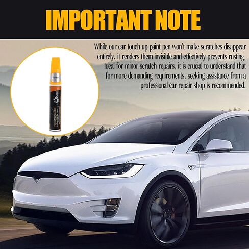 (Black, 2-in-1 Car Touch Up Paint Fill Paint Pen Car Paint Scratch Repair Automotive Accessories Car scratch Remover Touch Up Paint Pen for Cars Fill Paint Pen in Saudi Arabia