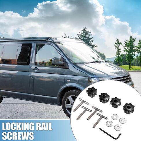 Locking Rail Mounting Screws 50mm Locking Rail Bolts Mounting Screw for VW Multivan 2004-2014 (Set of 4) in Saudi Arabia