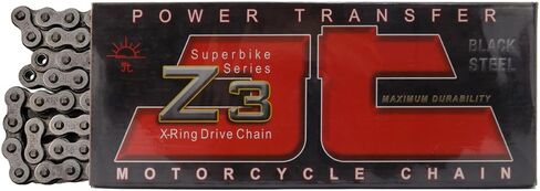 JT Chain JTC525Z3100RL (525 Series) Black Steel 100 Link Super Heavy Duty X-Ring Chain with Connecting Link in Kuwait