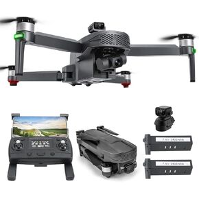 XiL 011RTS Drones with Camera for Adults 4K,9800ft 5Ghz FPV Long Range Transmission,3-Axis Gimbal with EIS Camera,56Min Long Flight Time,RC Quadcopter with Obstacle Aviodance, Auto Return Home,Brushless Motor