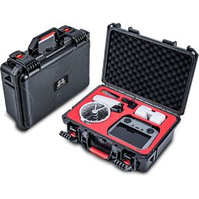Portable Hard Waterproof Case for DJI FLIP Fly More Combo,Support Stores FLip Drone,7 Batteries,RC 2/RC-N3 Remote Control,Charging Hub,65W Charger,Other Drone Accessories. [CASE ONLY]