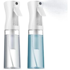 2 Pack Continuous Spray Bottles - Ultra Fine Mist Sprayer | Water Spray Bottle For Hair Mister Spray Bottle | Hair Spray Bottles For Hairstyling, Cleaning, Salons - 2pk 6.8 OZ / 200 ML