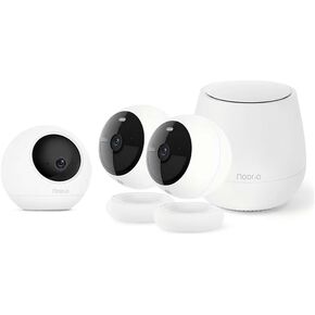 Noorio Home Security System with T120 Camera x1, B200 Camera x2，Hub x1