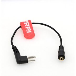DRRI M1-3.5mm Female Adapter with 2 Pin Connector for Motorolas BPR40 CP100d CP110 CP125 CP150 CP185 CP200 CP200d