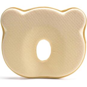 Memory Foam Soft and Cozy Pillow(Yellow57) Head Neck Support Pillow for Car Seat Breathable Bedding Set