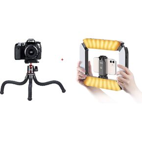 ULANZI U200 Smartphone Video Rig with Light Bundle with ULANZI MT-11 Octopus Tripod