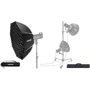 NEEWER NS35P 35"/90cm Octagonal Softbox, Quick Release Bowens Mount Softbox with Honeycomb Grid, Light Diffusers, for RGB CB60 CB60B CB200B S101-300W/400W Pro Vision 4 Q4, ST198SS Light Stand Included