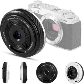 Viltrox 28mm F4.5 Ultra-Thin Pancake Lens X-Mount Auto Focus 28 mm f/4.5 XF Size-Size APS-CAND Lens for Fuji