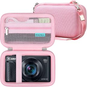 Camera Case for Canon PowerShot SX740/ SX730/ SX720/ SX710/ SX620/ SX610 HS Digital Camera, SX740/ SX730 Vlogging Camera Travel Hard Bag, Mesh Pocket for Battery, SD Card and Cable, Black