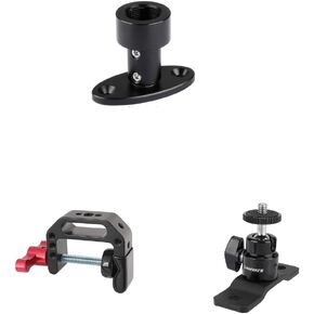CAMVATE Ceiling Mount with 5/8"-27 Female Screw + C-Clamp + 1/4"-20 Ball Head with Bottom Pedestal Mount