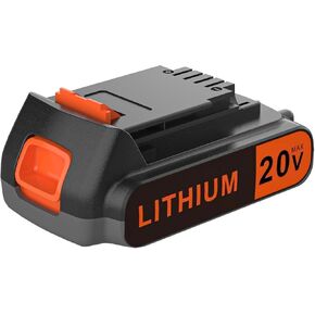 20 Volt MAX 2.0AH Battery Replacement for Black and Decker 20V Lithium-Ion Battery，Compatible with All Power 20V Black and Decker Power+ Tools
