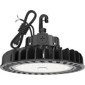 HYPERLITE UFO LED High Bay Light 100W 14,500LM (145LM/W) 1-10V Dimmable, UL Listed 4000K High Bay LED Light for Factory Work Shop Garage, Alternative to 450W MH/HPS, 5-Year WNTY