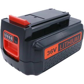 2000mAh 36V Battery Fit for Black and Decker 36V Battery Replacement DC9360 36 Volt Battery LBX2040 LBXR2036 LBXR36 LBX1540 LBX2540.