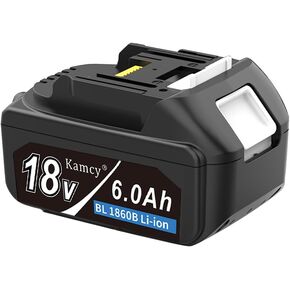 6.0Ah Battery Replacement for Makita 18V Battery Compatible with 18 Volt BL1860B BL1850B BL1840B BL1830B BL1815B Batteries (Pro)