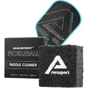 AMA SPORT Pickleball Paddle Eraser Carbon Fiber Pickle Ball Racket Cleaner Pickleball Accessories for Removing Ball Residue & Dirt, Restores Grip & Spin