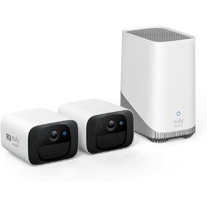 eufy Security SoloCam C210 2-Pack with homebase 3, Wireless Outdoor Camera, 2K Resolution, No Monthly Fee.