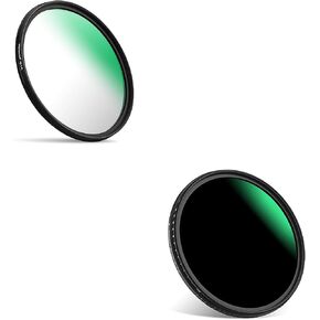 PROfezzion 58mm Circular Polarizer Filter Multi-Coated Circular Polarizing Filter 12 Layers CPL Camera Lens Filter + 58mm Variable ND Filter Multi-Coated ND2-ND400 Variable Neutral Density Fader