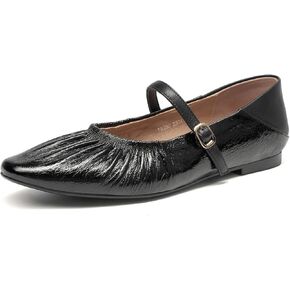BEAU TODAY Women Mary Jane Shoes, Mary Jane Ballet Flats for Women, Pointed Toe Dressy Flats for Women, Comfortable Adjustable Strap Dress Shoes for Wedding Party