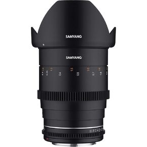 Samyang 35mm T1.5 High Speed Wide Angle VDSLR MK2 Cine Lens for Sony E, SYDSX35-E