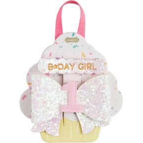 Mud Pie Children's Pink One Birthday Hair Clips