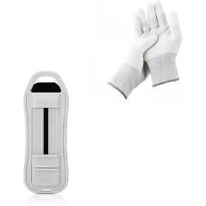 JJC 35mm Film Retriever with 2-Pack Polyester Anti-Static Cleaning Gloves for Film Developing