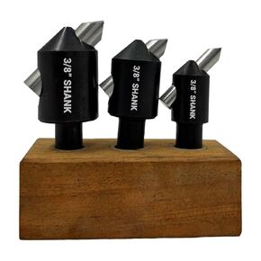 MachEl Set of 3 Fly Cutters with 3/8"" Shank and HSS Tool Bit, S3-FLY-C