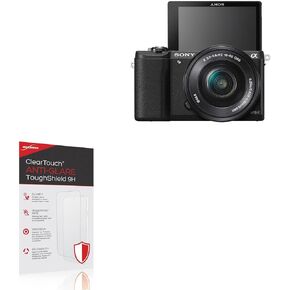 BoxWave Screen Protector Compatible with Sony Alpha a5100 - ClearTouch Anti-Glare ToughShield 9H (2-Pack), Anti-Glare 9H Tough Flexible Film Screen Protector
