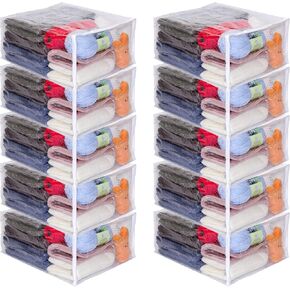 5-Pack Clear Vinyl Zippered Storage Bags 15 x 18 x 8 Inch in Saudi Arabia