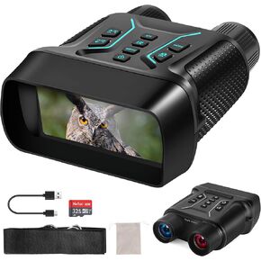 Night Vision Goggles 4k Night Vision 4.5inch Screen 4500mAH Battery 32GB Storage Photos Videos 8X Digital Zoom 36MP 7Level Camping Wildlife Observation Hunting