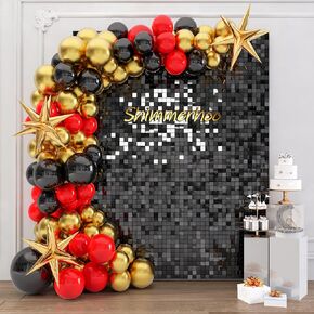 خلفية خلفية الذهب الفاتحة الذهب خلفية ترتر مربع خلفية وميض ، ديكور الجدار لعيد الميلاد ، زفاف الذكرى السنوية (الذهب الفاتح ، 6 قدم × 6 قدم) in Kuwait