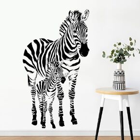 2 Sheets Removable Watercolor Elephant Wall Decals DIY Jungle Cartoon Animal Wall Decals Vinyl Parent Child Animals Wall Decals for Kids Bedroom Bathroom Nursery Kindergarten Home Decor