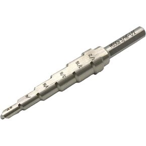 TEMO M35 Cobalt Spiral Flute 12 Size Step Drill 3/16 Inch to 7/8 Inch Plus Auto Center Punch Set