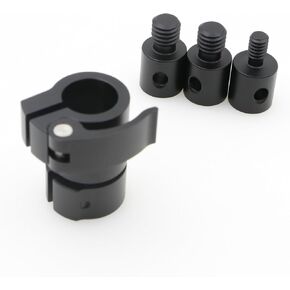 Alvins Quick Release Microphone Adapter, Upgraded Quick-Replaceable Mic Holder Connector, for Microphone Arm Handheld Boom Pole Mic Adapter with 3/8", 1/4" Screw
