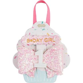 Mud Pie Children's White One Birthday Hair Clips