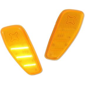 GTINTHEBOX Clear Lens Amber LED Side Marker Light Lamps Kit Compatible with 2014 2015 2016 2017 2018 2019 Jeep Renegade