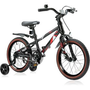 JMMD Kids Bike for Ages 4-12 Years Old Boys Girls, 14 16 18 Inch Kids Bike with Training Wheels & Kickstand, Kids Bicycle for Toddlers and Kids with Handbrake