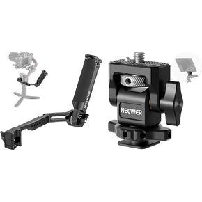 NEEWER Adjustable Sling Handle Grip Compatible with DJI Ronin RS3 Mini RS 3 Pro RS 2 RSC 2 Gimbal Stabilizer for Low Angle Shot, Max Load 13.2lb, with Camera Monitor Mount